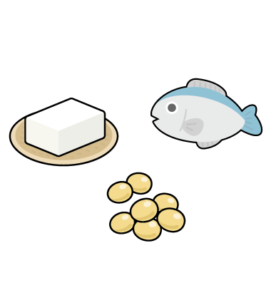 大豆や魚のイメージ
